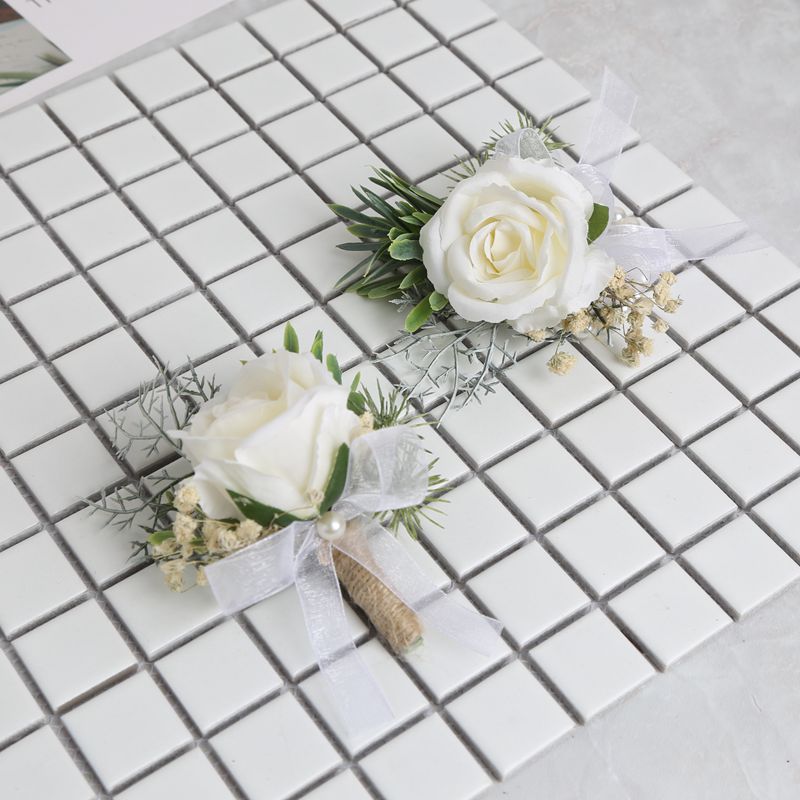 Skog älva bröllop blommor brudtärna handled blommor bästa man blomma tillbehör bröllop tillbehör  zr001