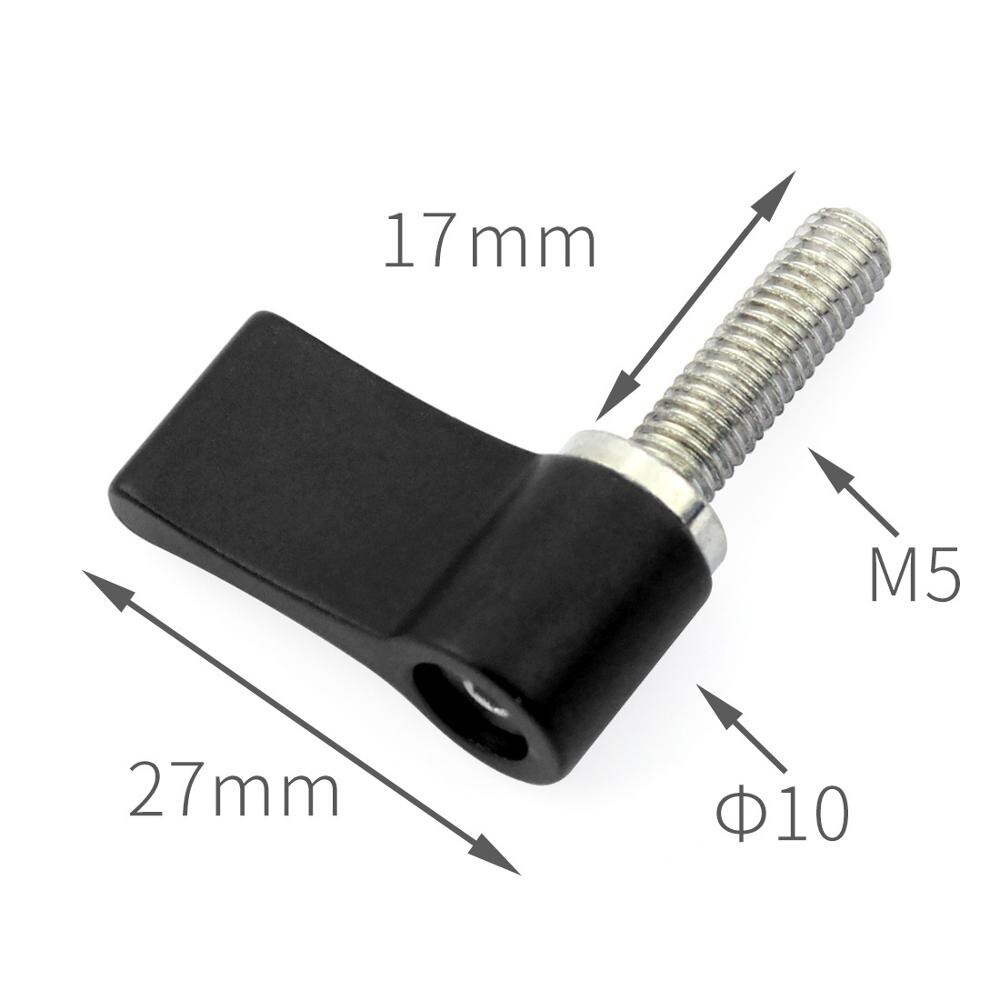 BGNing M4 M5 M6 Spann Hebel Spann Griff Schrauben Verstellbaren Griff Verriegelung Gewinde Knopf für Fotografische Ausrügestochen Kamera: Schwarz M5x17mm