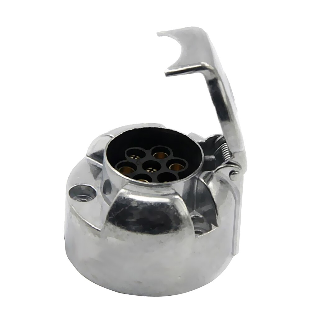 7 Pin 12V Trailer Truck Boat RV Plug Round Wiring Lights Tow Bar