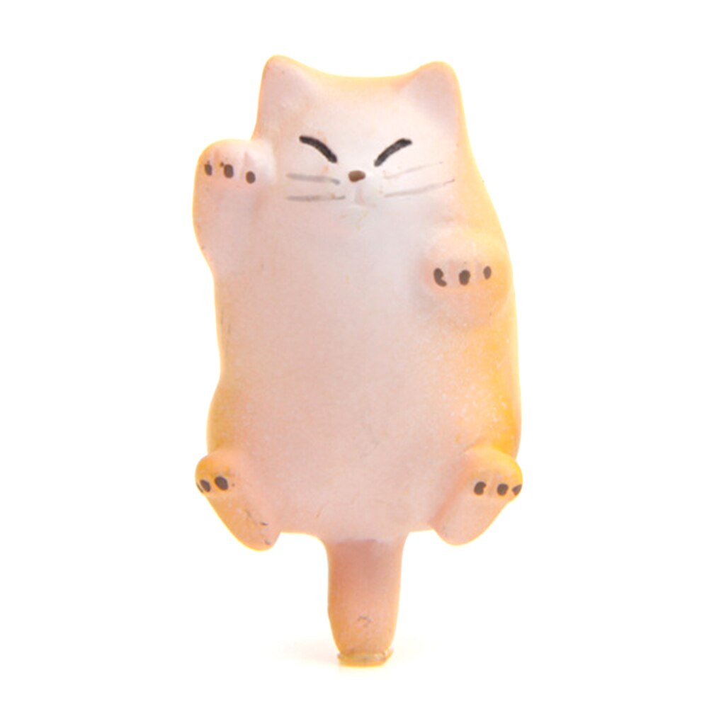 Cartoon Fat Cat Animal Refrigerator Magnetic Sticker Resin Fridge Home Decor three-dimensional magnetic refrigerator magnet: Light Yellow White