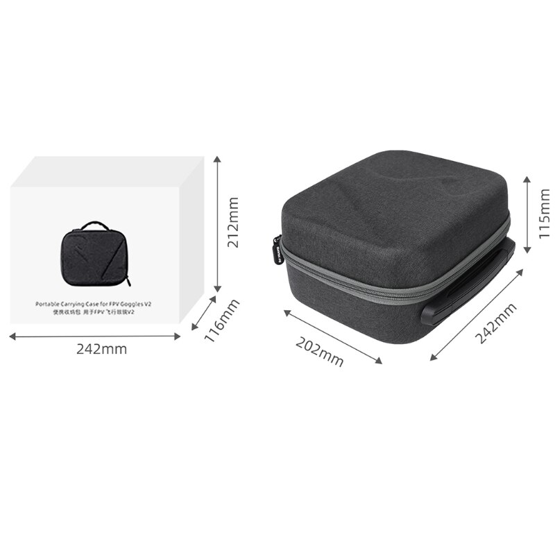 Reizen Carry Case Opslag Beschermende Tas Opbergdoos Voor-Dji Fpv Bril V2 Fpv Drone Accessoires