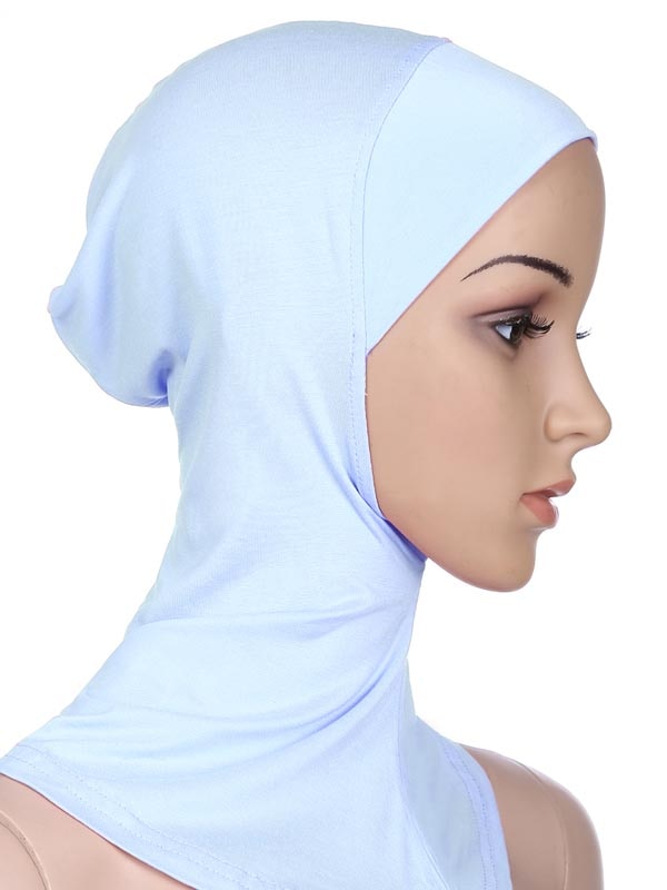 Weiche Unter Schal Hut Kappe Knochen Motorhaube Hijab Islamischen Kopf Tragen Hals Volle Abdeckung Innere Moslemische Dame Elastische Ninja Frauen headwear Caps: 20 White