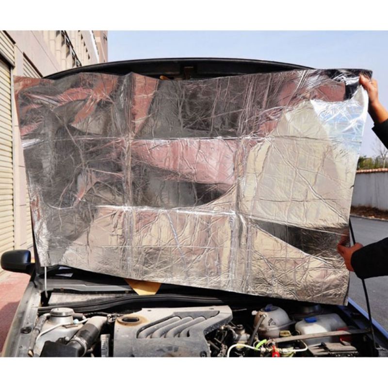 aislamiento de ruido de papel de aluminio para coche 10mm aislamiento de espuma de goma de sonido aislamiento térmico sello del capó insonorizante