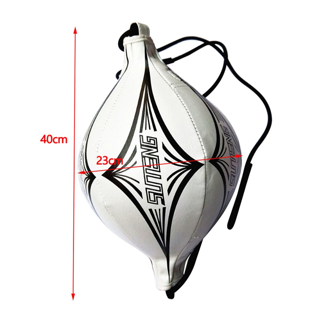 Piłka refleksowa robić boksu w kształcie diamentu wentylacja piłka bokserska Muay tajski balon walka reakcja piłeczka robić odbijania boks ulga prędkość piłka: biały