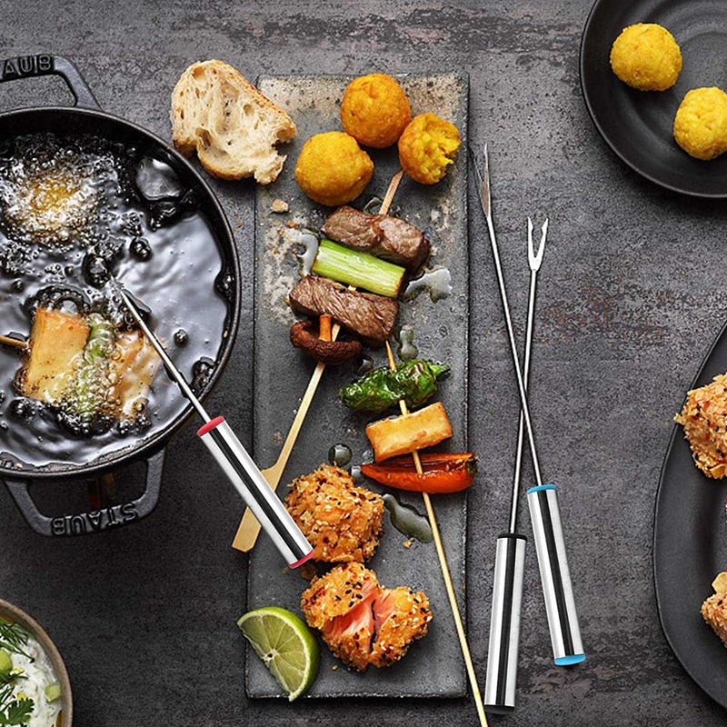 ! Fondue Cheese Sticks Fondue Set For Maker Swiss Cheese, Stainless Steel Fondue Forks Marshmallow Roasting
