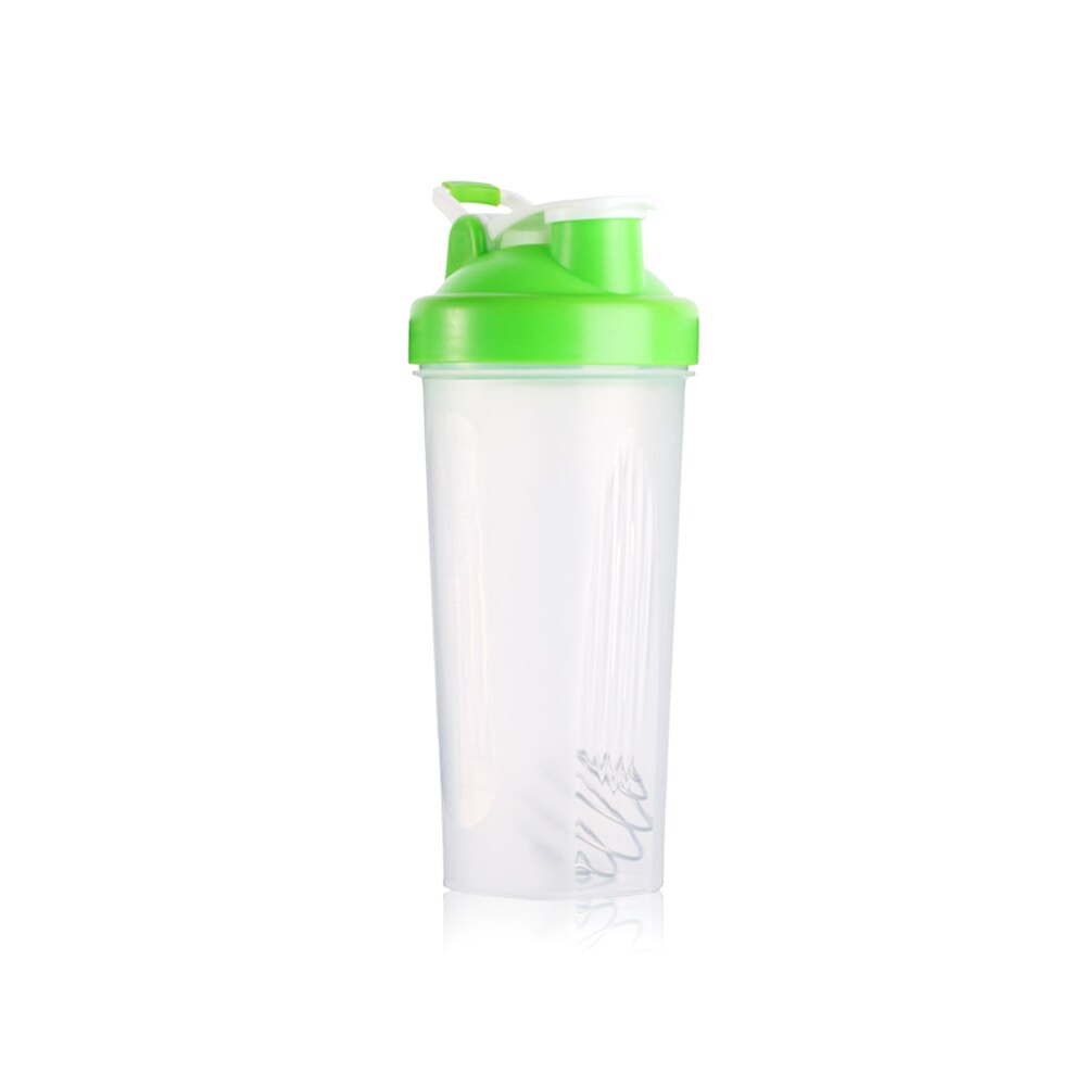 Shaker flaske valleproteinpulver blandingsflaske sports ernæring protein shaker fitness vandflaske: Beige