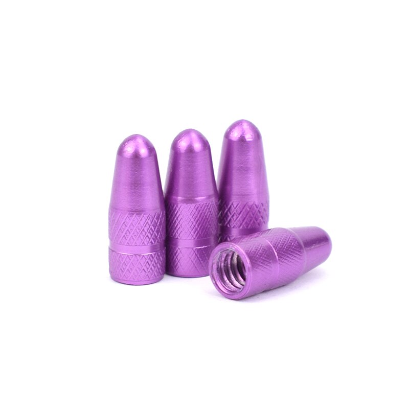 Bouchon de Valve FV pour pneu de vélo en alliage d'aluminium, protecteur couvert de vélo de route et vtt, anti-poussière, Valve Presta, 4/8 pièces: Violet