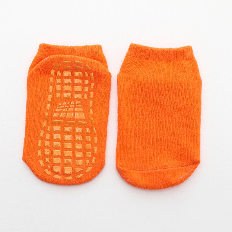 Baby Girls Boys Clothes Socks for Newborns Kids Toddlers Short Children&#39;s Cotton Anti-skid Silicone Non-slip Bottom Slouch Floor: Oranje / 1-4 Year