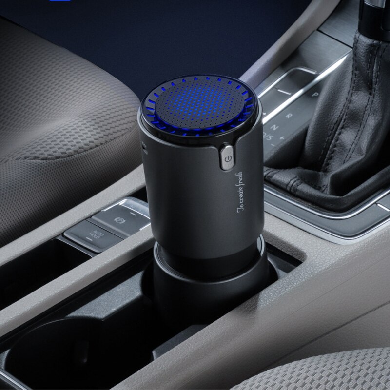 Car Air Purifier HEPA Fresh Air Negative Ion Cleaner Oxygen Removes PM2.5 Smoke Odors Ionizer Away From Air Purifier for Car: Default Title