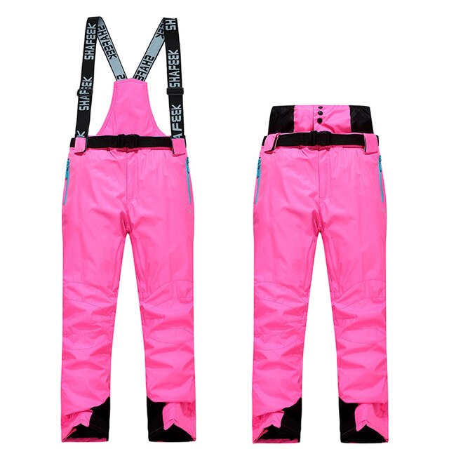 thick warm womens ski suits ski jacket women snowboard jacket pants winter ski suit waterproof outdoor cheap ladies wear: Pants  2 / M