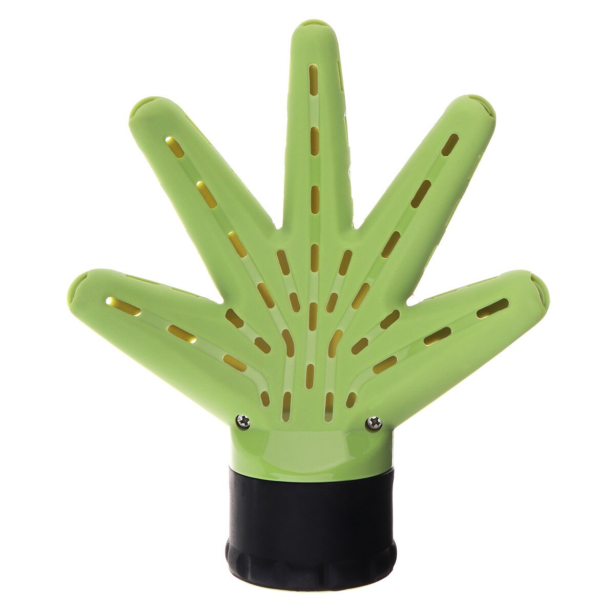 Diffuseur de cheveux en plastique en forme de main Salon de coiffure accessoires de sèche-cheveux pour cheveux bouclés créer des cheveux moelleux: Green