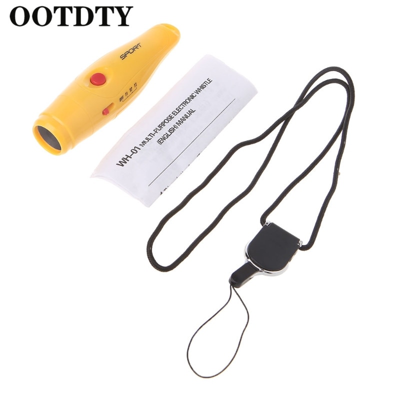 OOTDTY Electronic Whistle Hand-Held Three Tone for Sports Basketball with Laniard Electronic Whistle