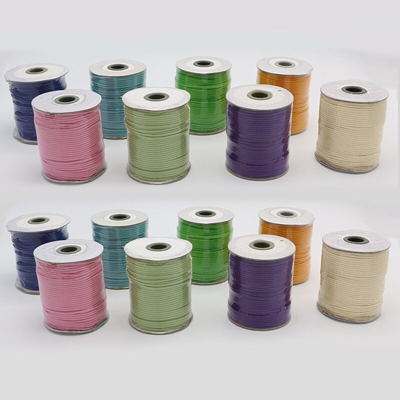 1Pcs/Set 78M 2mm Polyester Waxed Thread DIY Handmade Leather Craft Special Line Sewing Flat Wax Lines Leather Handicraft Tool