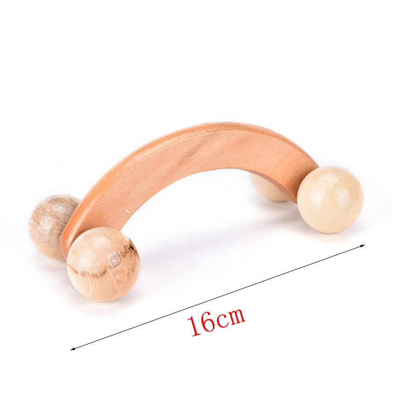 Solid Wood Full-body 4 Wheels Wooden Car Roller Relaxing Hand Massage Tool Reflexology Face Hand Foot Back Body Therapy Massage: 1