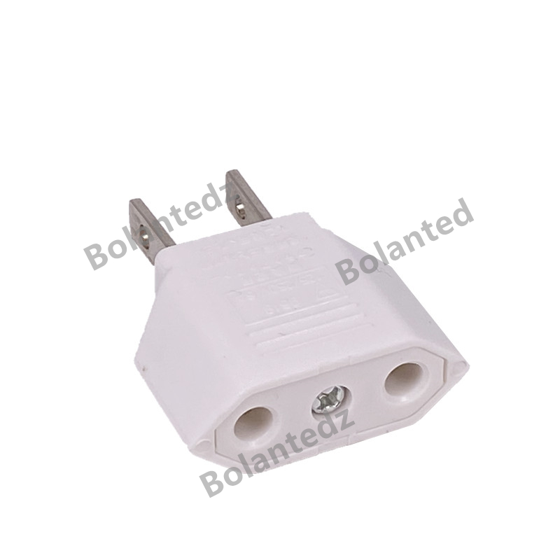 US Travel Adapter Euro To Mexico Canada US Electrical Socket Power Adapter EU To CA MX US Sockets AC Plug Converter Outlet: WHITE