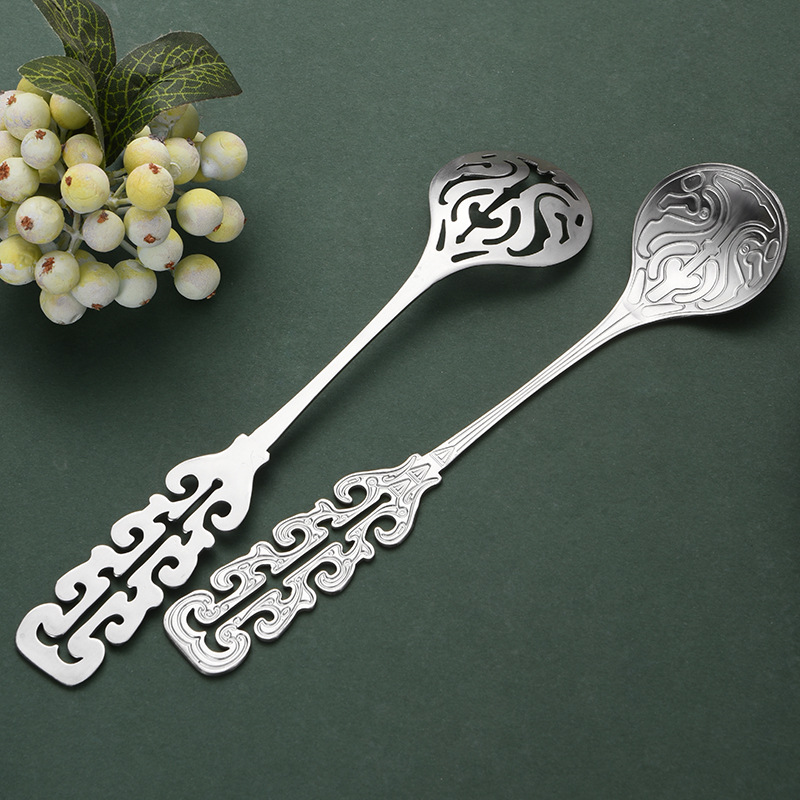 European Spoon Golden Coffee Spoon Stirring Spoon ... – Grandado