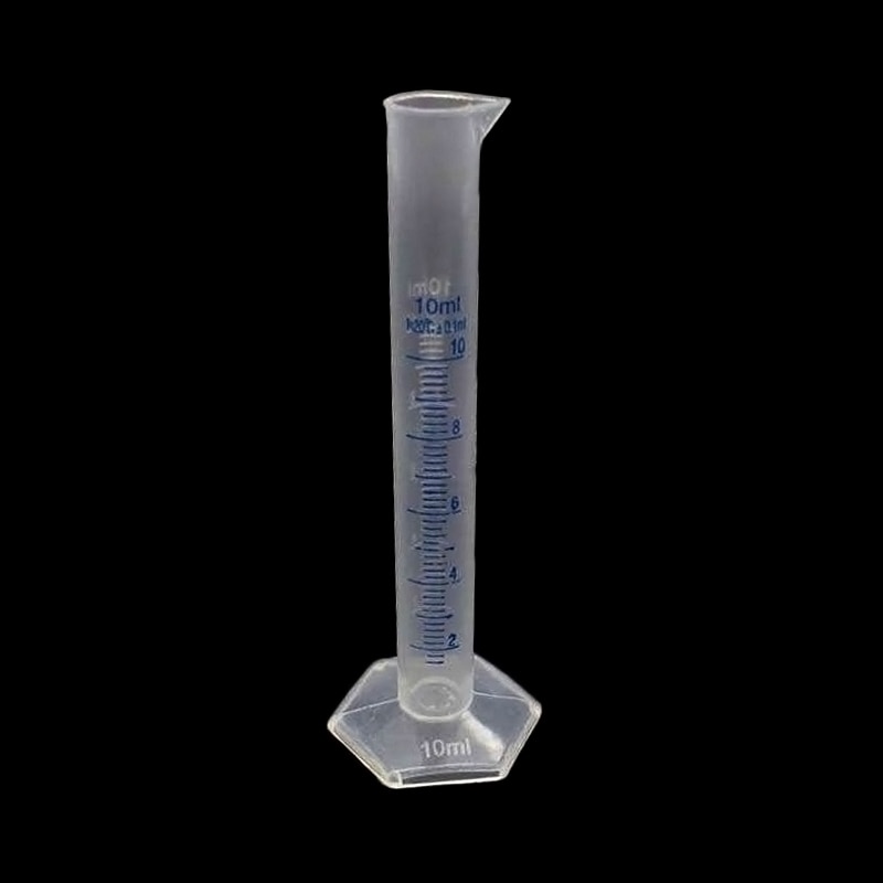Cilindro de medición de plástico, cilindros graduados para suministros de laboratorio, herramientas de laboratorio, SER88, 10/25/50/100/250/500ml