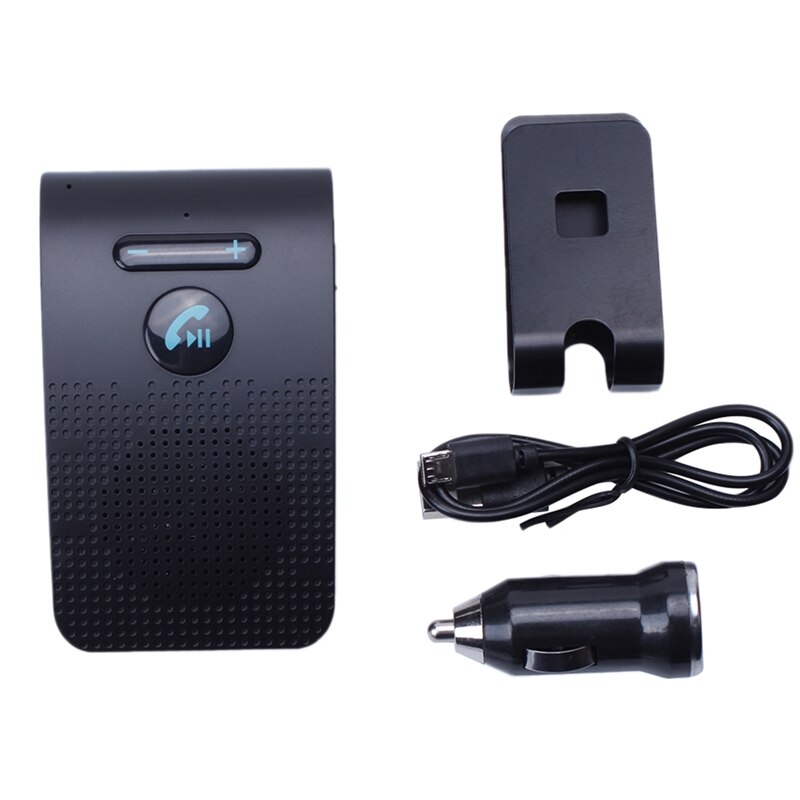 Sp09 Bluetooth Speakerphone Handsfree Carkit Draadloze Bluetooth Speaker Telefoon Multipoint Auto Mp3 Kit Met Zonneklep Clip