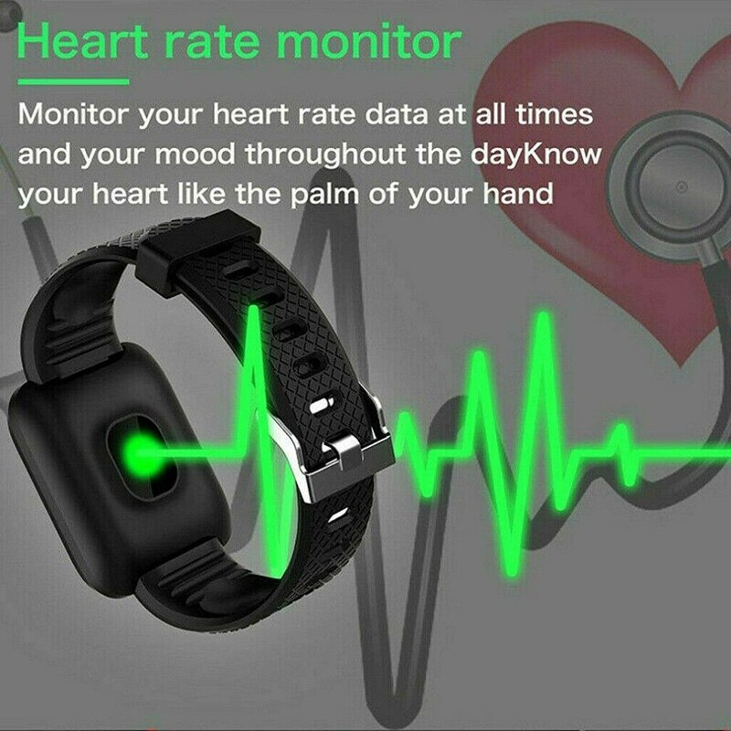 Smart Armband Bluetooth 4.2 Bloed Zuurstof Stappenteller Calorieën Verbrand Slaap Monitor Sport Horloge H-Best