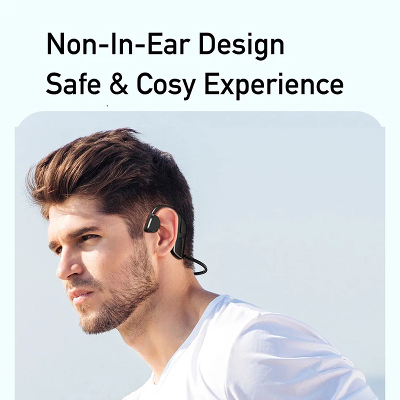 Awei A889Pro przewodzenie powietrza słuchawki bezprzewodowe słuchawki sportowe słuchawki Bluetooth Fone do uruchamiania zestaw słuchawkowy z mikrofonem