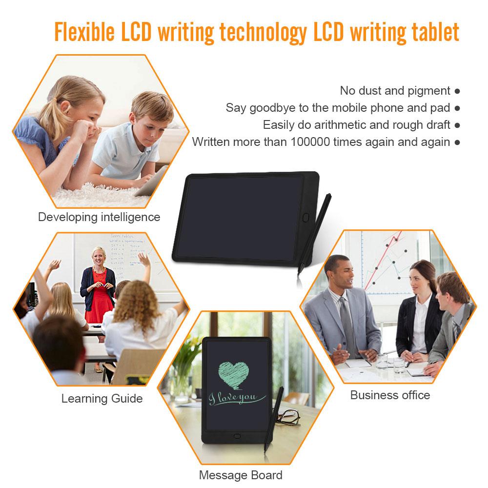 Writing Board Computer Peripherals Electronic Product Notepad Handwriting Tablet Black with Pen Comfortable Portable