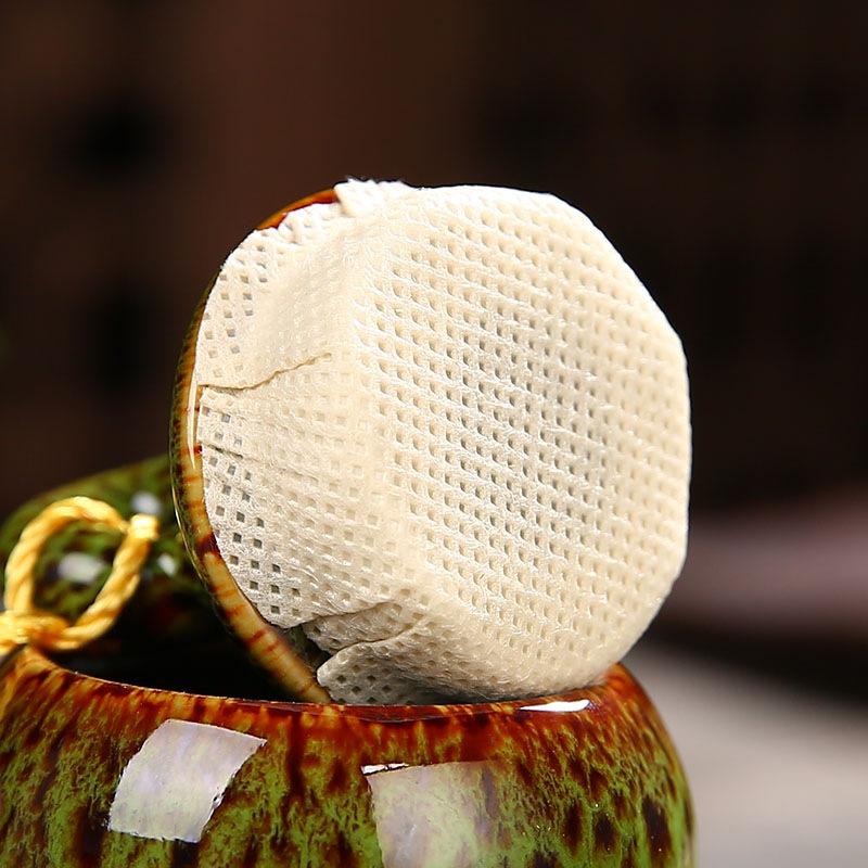 Contenedores de té de cerámica con forma de calabaza, lata de Caddies kungfú chino, recipiente de té, accesorios, tarro de té, latas, caja, casa, oficina, Teaware