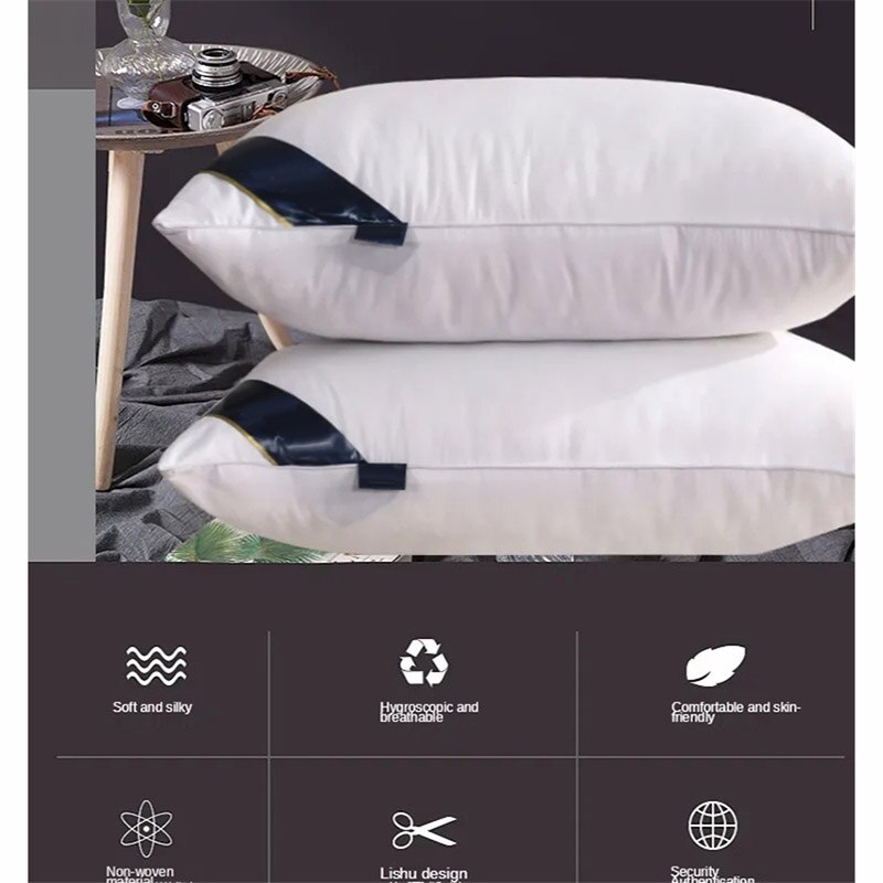 Kussen Kern Wasbaar Hoge Hypoallergeen Feather Gezonde Slaap Stand Voor Slaapkamer Thuis Textiel Comfortabele Rebound