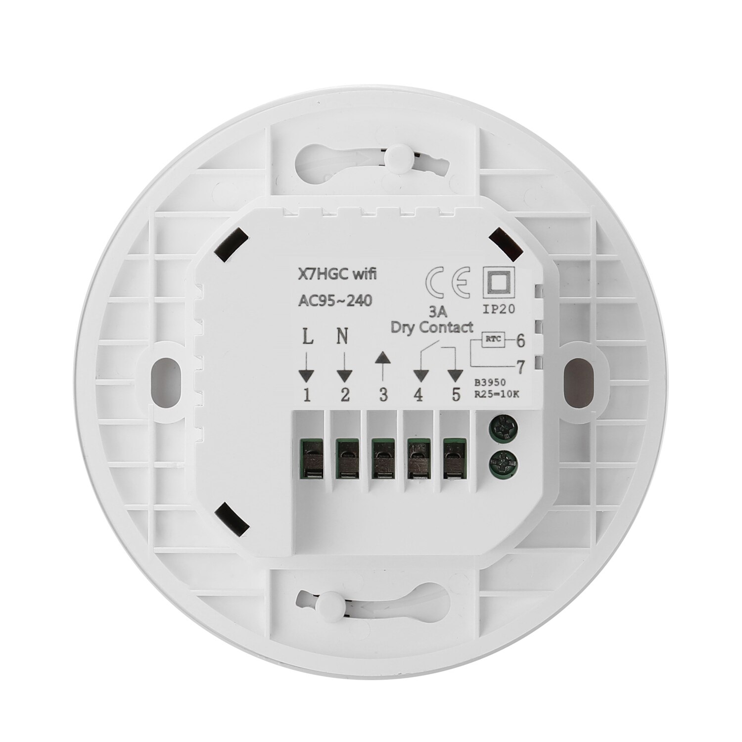 Tuya WiFi LCD Display Intelligent Thermostat Programmable Temperature Controller APP Remote Control Compatible with Alexa Google