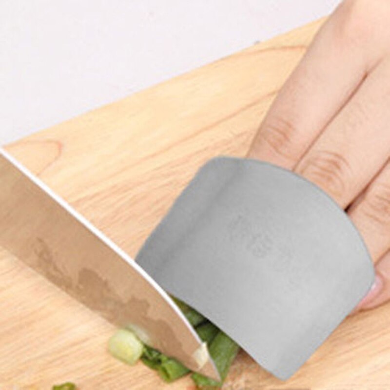Stainless Steel Kitchen Accessories Vegetable Finger Guard Protector Gadgets For Personal Hand Safe Easy Cutting Cooking Tools