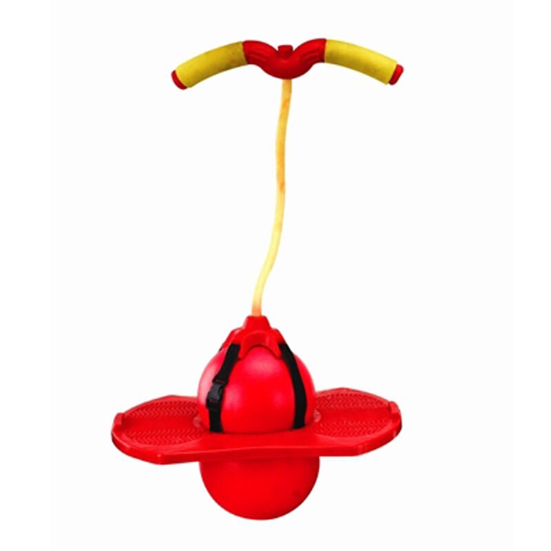 Fitness Bouncing ball Kid Explosion-Proof Balance Energetic Inflatable Exercise Jumping Balls: Red