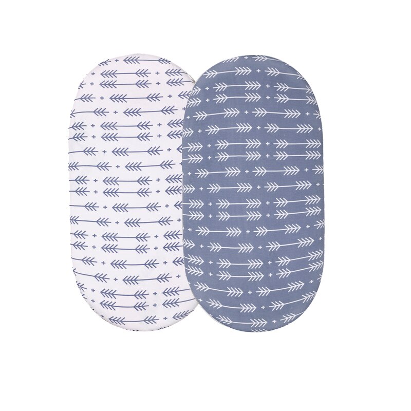 Bassinet lagen super stretch monteret vugge pasform lagner til bassinet pads/madras, til drenge piger, unisex, ultra blød 82*41cm: Zld 20020