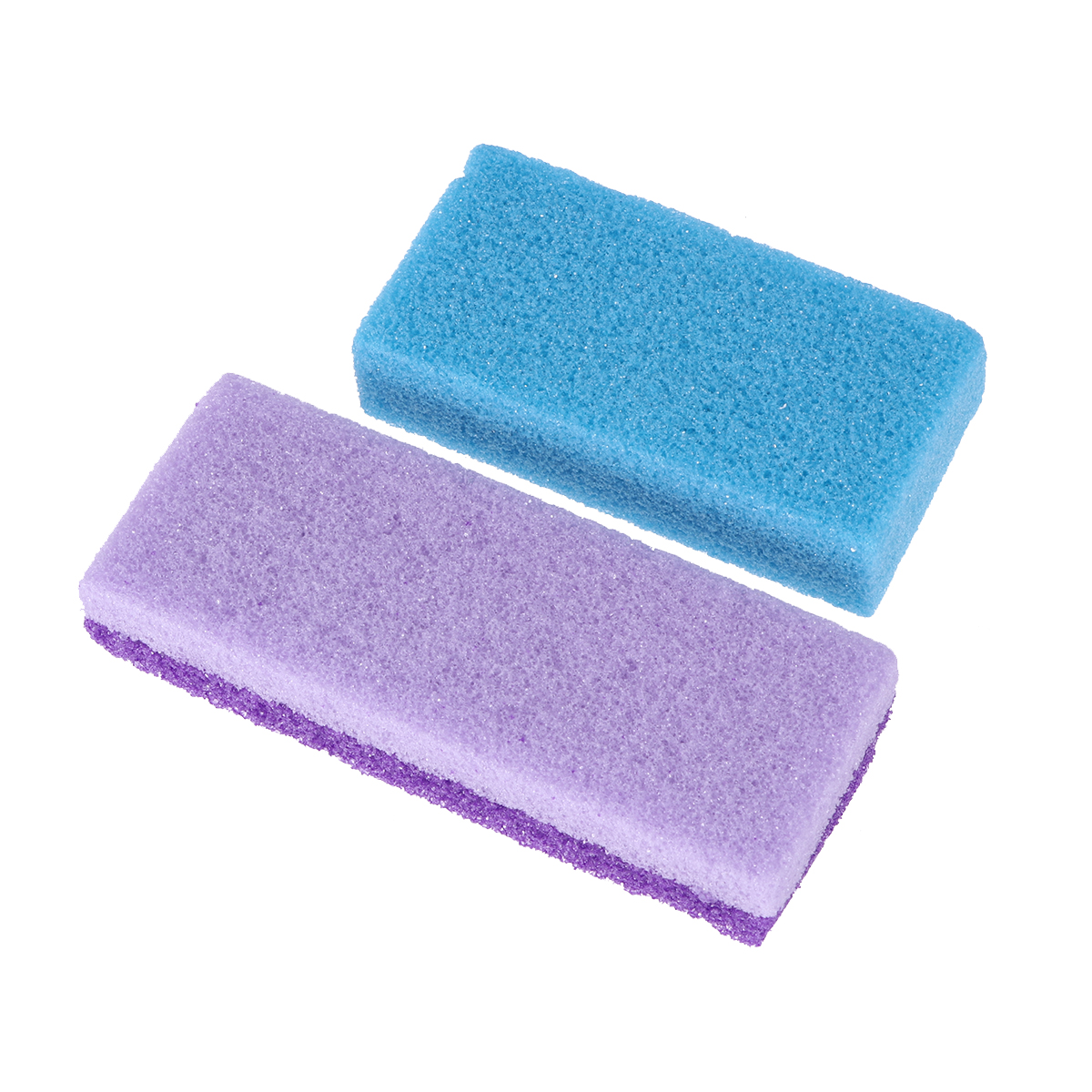 2pcs Pumice Stone Foot Care Exfoliator Pedicure Tool Foot Sponge Block Callus Remover Scrubber Dead Hard Skin (Random Color)