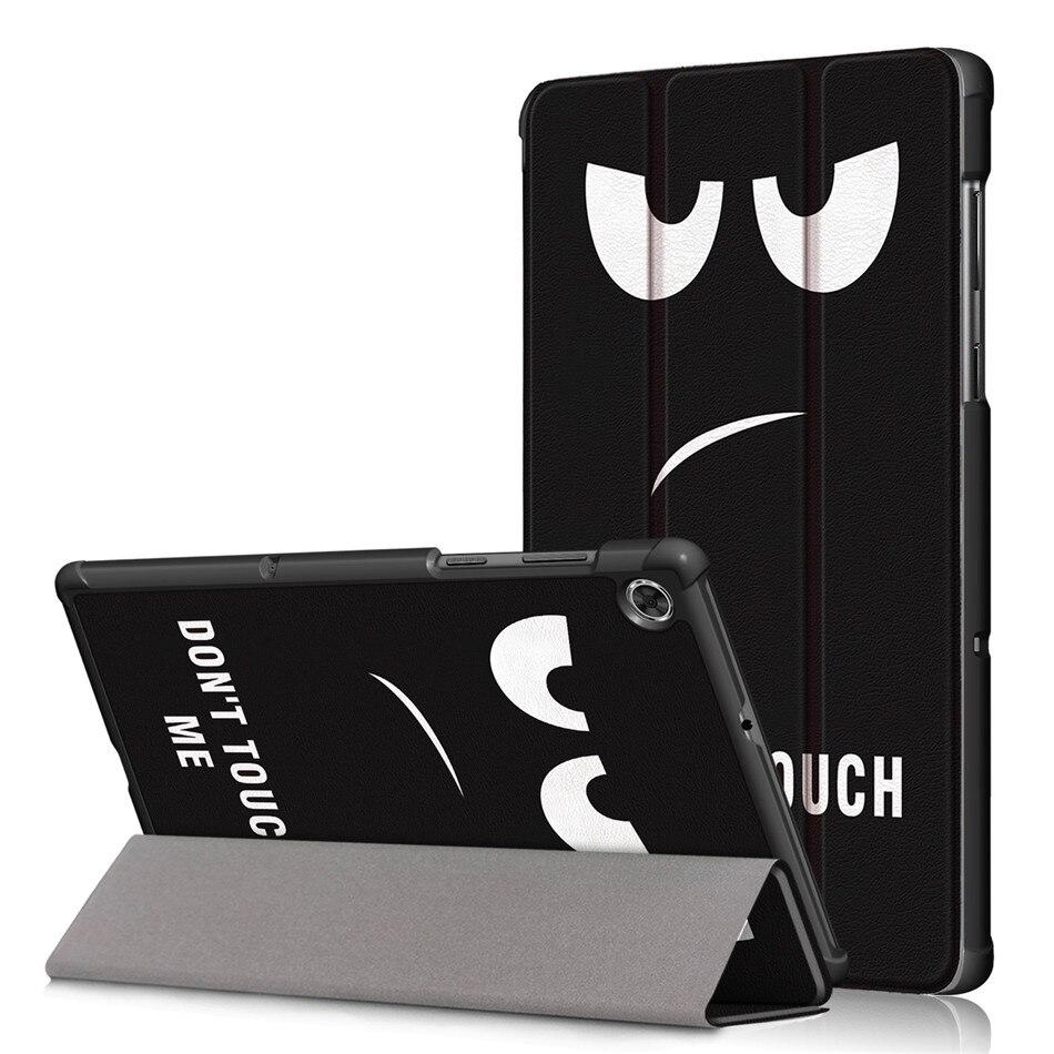 Funda de cuero con soporte magnético para Lenovo Tab M10 HD, TB-X505F, TB-X505L, TB-X605F, 10,1": big angry eyes / Tab M10 TB-X605F