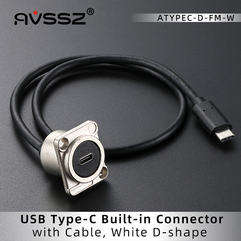 0.5-2m metall hdmi 2.0 data forlengelseskabelkontakt hunn-til-hann innfelt adapterkontaktledninger, til bil, lastebil, motorsykkelindustri