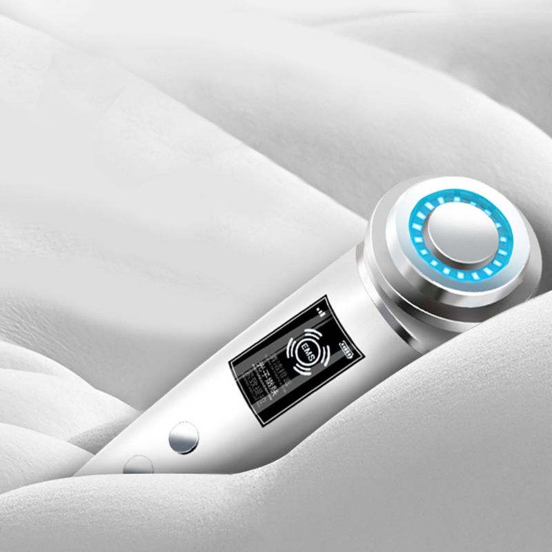 Rf ems iontoforese lys ansigtsæstetik vibration mikrostrøm import hud fugt ren lift pleje instrument