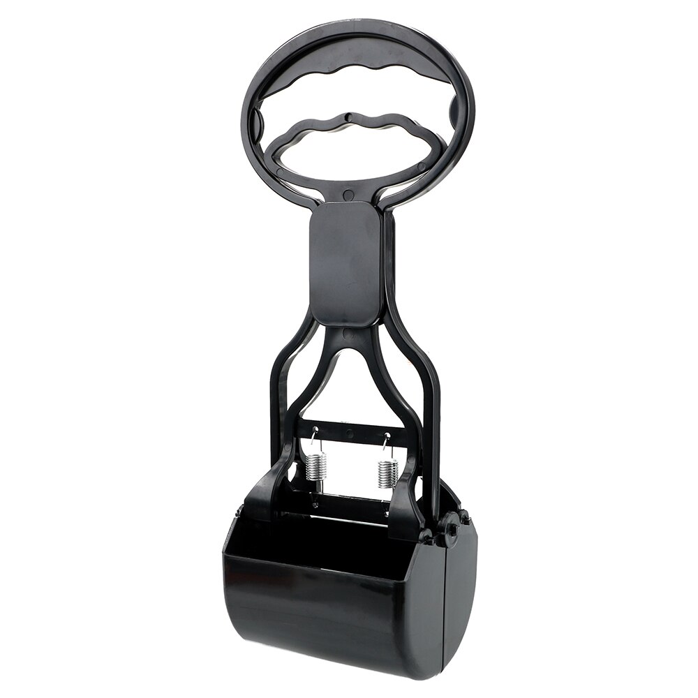 Clean Pick Up Dier Afval Schop Lange Handvat Huisdier Pooper Scooper Outdoor Schoonmaken Tool Kat Afval Picker Dierbenodigdheden: Black