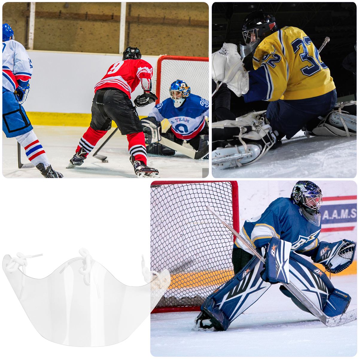 1pc hockey beskyttelsesutstyr hockey keeper hjelm nakkebeskyttelsesutstyr