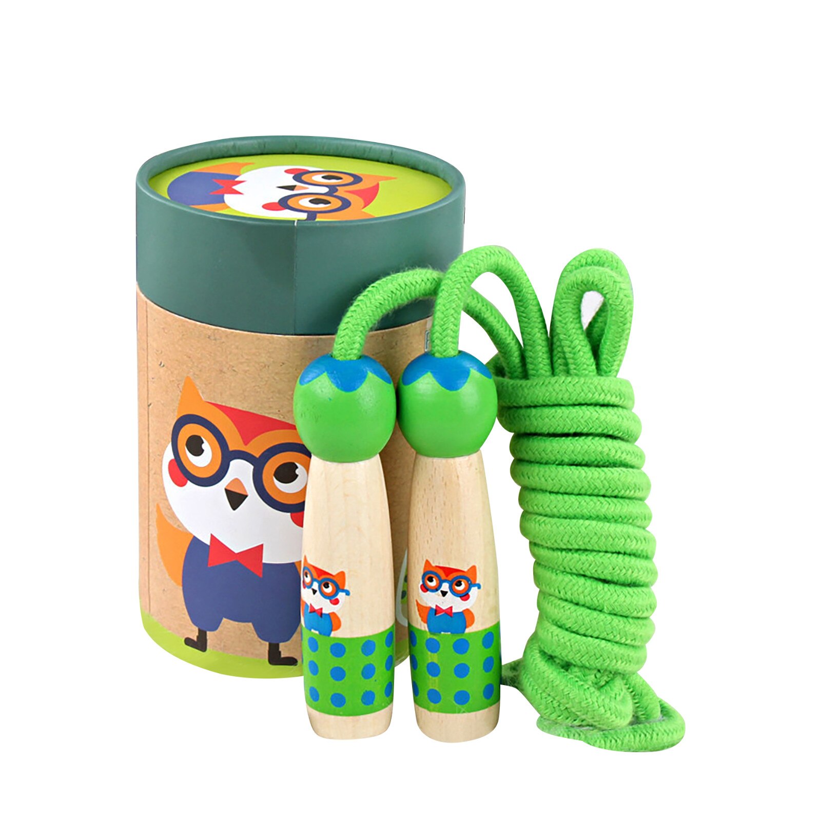 Springen Seil Holz Griff Sport Bodybuilding überspringen freundlicher Einstellbar Baumwolle Seil Spielzeug Sicher freundlicher Sport Spielzeug Детские Игрушки