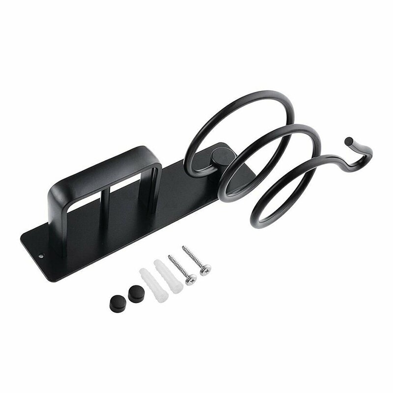 Aluminium Wall Mounted Föhn Rack Organizer Haardroger Stijltang Houder Set Badkamer Plank Voor Washroom Levert