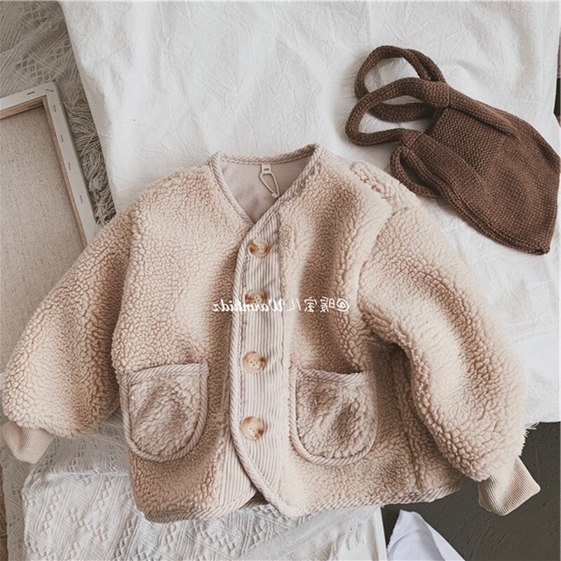 Manteau en velours épais pour fille, vêtements d'hiver, vêtements pour enfants, manteau pour enfants, vestes pour filles