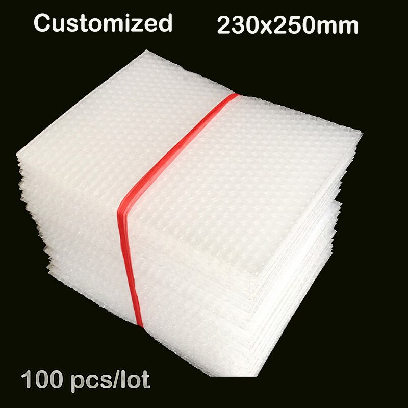 230x250mm 100 Stuks/partij Bubble Enveloppen Wrap Tassen Zakjes verpakken PE Mailer Verpakking pakket