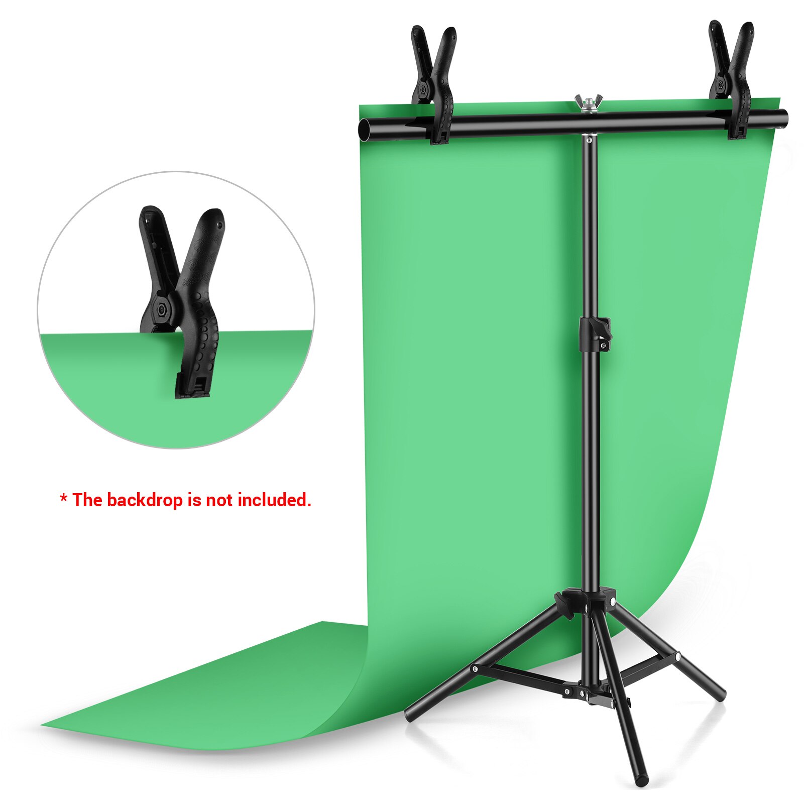 75cm * 70cm przenośne w kształcie litery T metalowe fotografia tło stojak wspornik metalowy system wsparcia dla kluczowania kolorem tło Zielony ekran