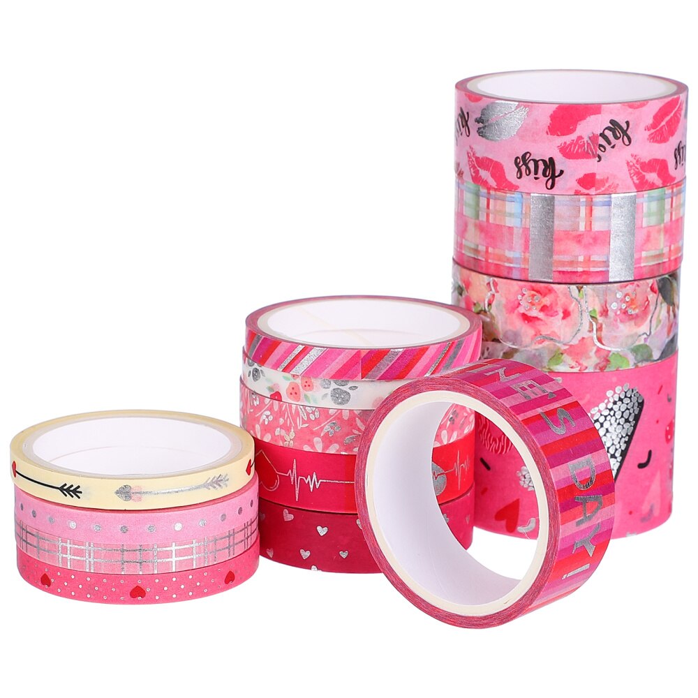 14 Rolls Mooie Washi Tape Nuttig Decoratieve Washi Tape Voor Valentijnsdag