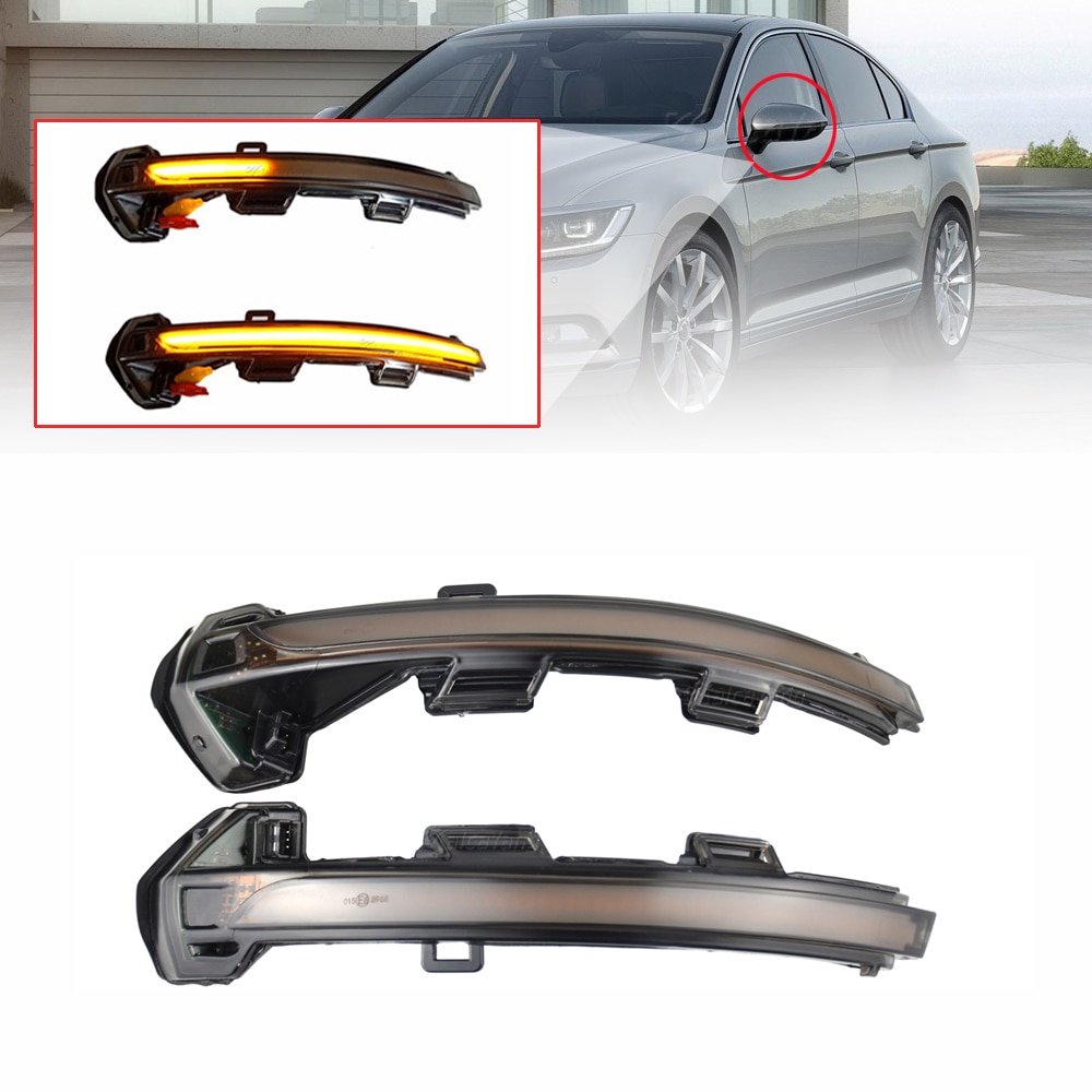 Dynamische Blinker LED Blinker Licht Für VW Passat B8 Variante Arteon Seite Spiegel Anzeige Sequentielle