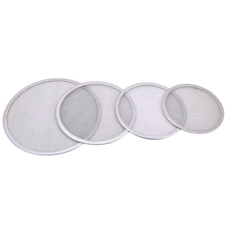 Pizza Stone Pizza Pan Baking Tray For Pizza Aluminium Flat Mesh Pizza Oven 8/9/10/12Inch Pizza Tray Mold Bakeware Tools
