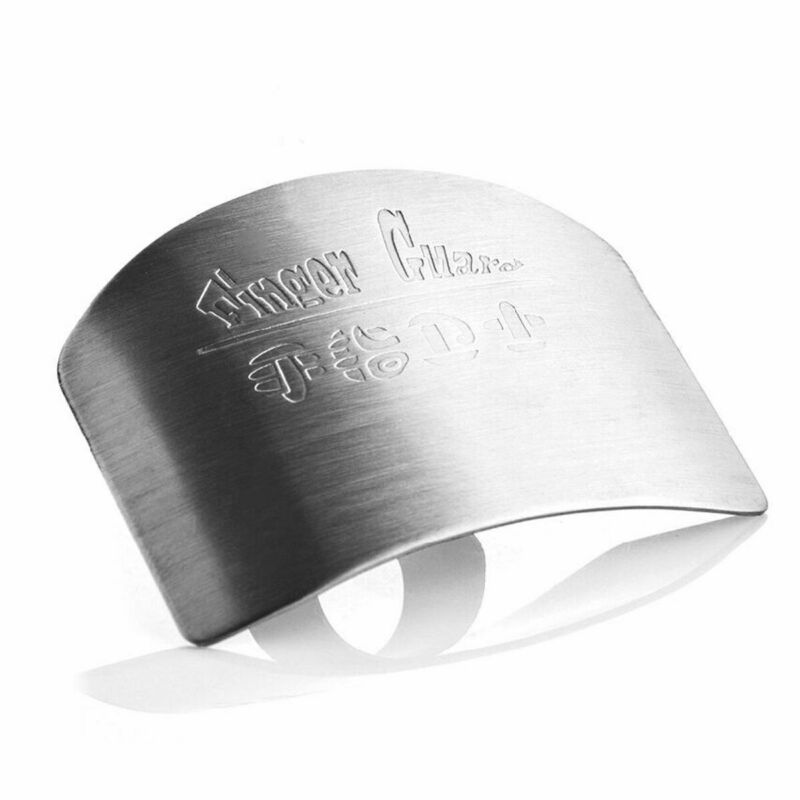 Kitchen Finger Hand Protector Guard Stainless Steel Chop Slice Shield Cook Tool