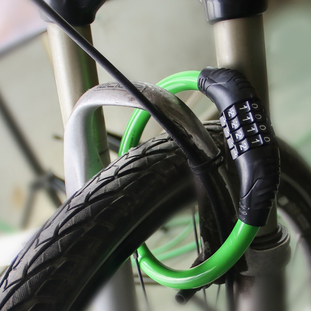 Bike Lock Cable Locks for Bicycle Heavy Duty Combination Chain Padlock Security Digital Equipment Anti-theft Lock#40