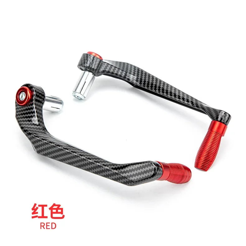 Protège-mains universel Anti-chute CNC pour moto, levier de frein et d'embrayage en alliage, accessoires de Modification: Rouge