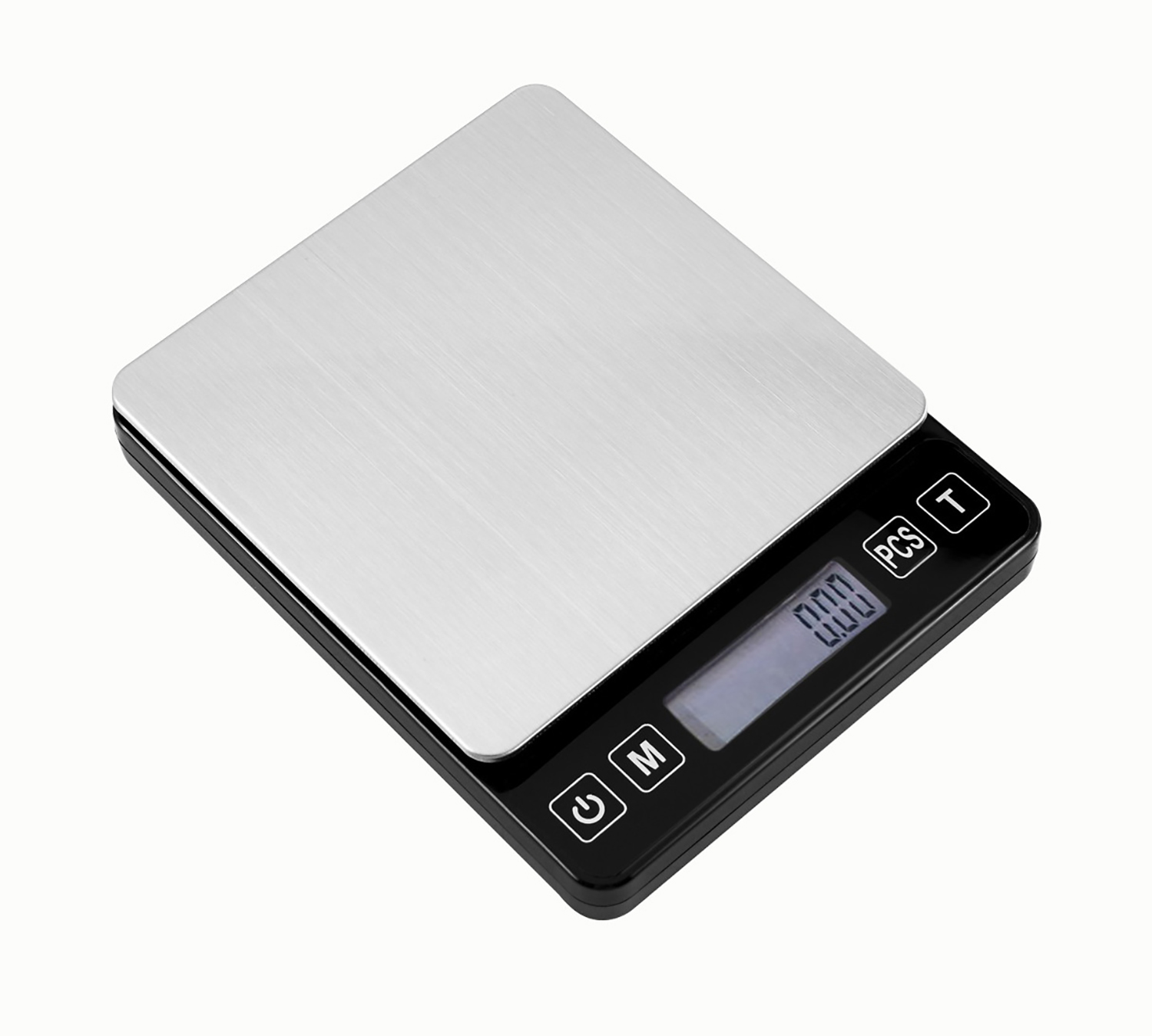 Mini sacos de café de bolsillo, báscula de cocina electrónica de acero inoxidable, báscula de joyas Digital para alimentos, batería con pantalla LCD