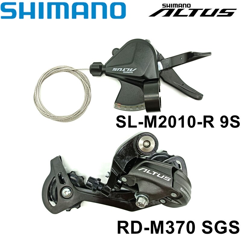 Shimano ALTUS M2010 M2000 M370 9 velocidad SL-M2010 SL-M2000 palanca RD-M2000 RD-M370 desviador de cambios trasero MTB bicicleta de grupo: M370 Groupset